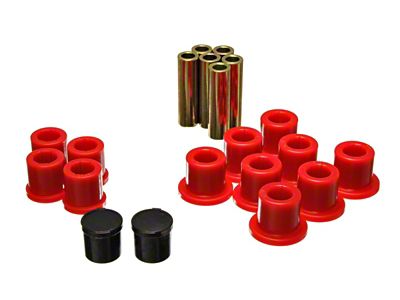 Energy Suspension Rear Spring Bushing Set - Red - 5.2119R