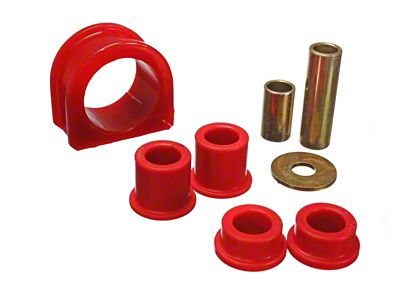 Energy Suspension Steering Rack Bushing Set - Red - 8.10104R