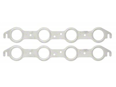 Mr. Gasket Exhaust Header Gasket; Round Ports; 1.75 in.; Multi-Layer Stainless Steel; - 4805G