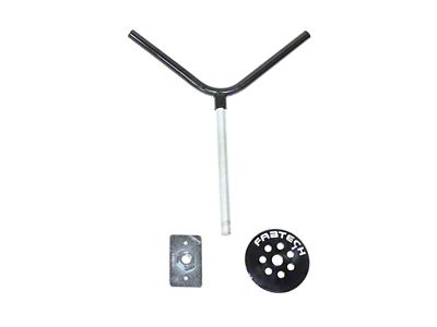 Fabtech Universal Spare Tire Flat Mount - Black - FTT10001BK