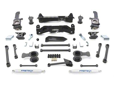 Fabtech 10-13 Toyota FJ 4WD 6in Basic Sys w/Perf Shks - K7024