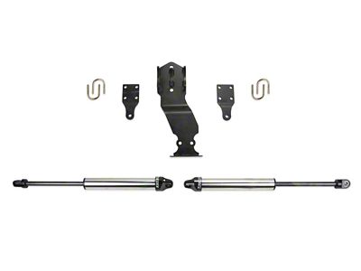 Fabtech 17-21 Ford F250/F350 4WD Dual Steering Stabilizer System w/DL - FTS22303