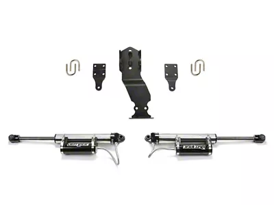 Fabtech 17-21 Ford F250/F350 4WD Dual Steering Stabilizer System w/DL - FTS22304