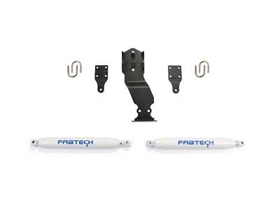 Fabtech 17-20 Ford Superduty 4WD Performance Dual Steering Stabilizer Kit - FTS22301