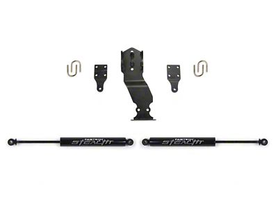 Fabtech 17-20 Ford Superduty 4WD Stealth Dual Steering Stabilizer Kit - FTS22302