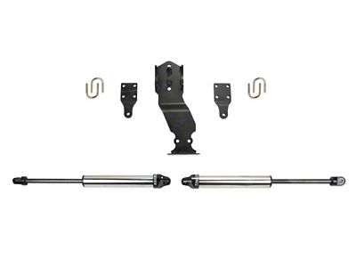 Fabtech 19-20 Ford F450/F550 4WD Dual Steering Stabilizer System w/DL - FTS22313