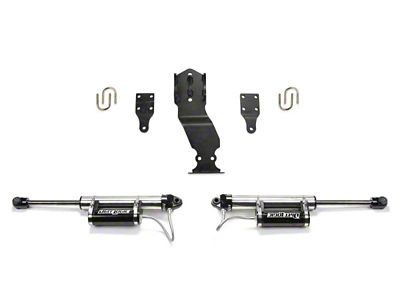 Fabtech 19-20 Ford F450/F550 4WD Dual Steering Stabilizer System w/DL - FTS22314