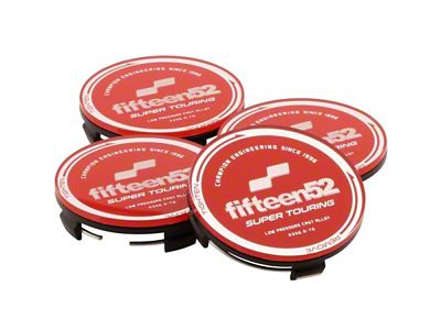 Fifteen52 Super Touring Chicane/Podium Center Cap Set of Four - 52-ST-CAP-RED-SET
