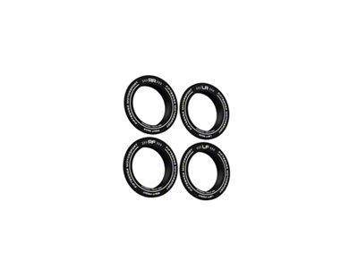 Fifteen52 Holeshot RSR Center Ring - Corner Designation Set of - 52-RSRRING-BLACK-CD-SET