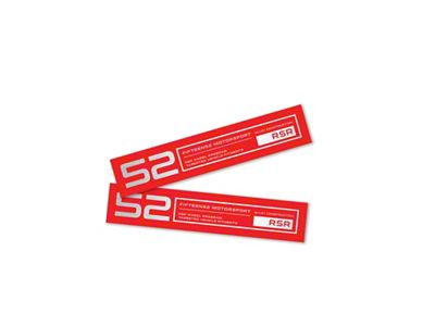 Fifteen52 Holeshot RSR Wheel Lip Decal Set of Four - 52-RSR-LIPDECAL-RED-SET
