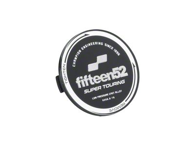 Fifteen52 Super Touring Chicane/Podium Center Cap Single - Black/Chrome - 52-ST-CAP-BLACK