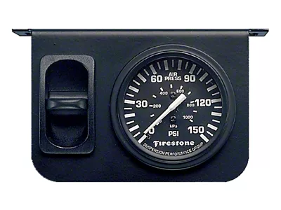 Firestone Air Adjustable Leveling Pneumatic Control Panel w/Single Gauge 0-150psi - 2149