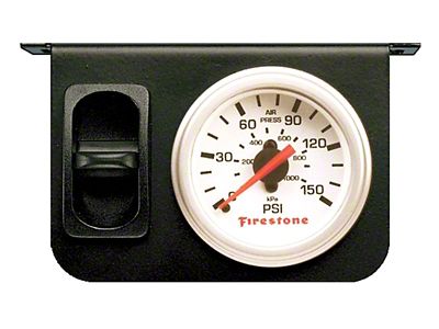 Firestone Air Adjustable Leveling Control Panel w/Single Gauge 0-150psi - 2225