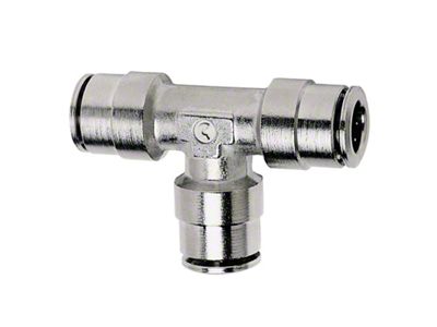 Firestone Union Tee 3/8in. Nickel Push-Lock Air Fitting - 25 - 3105