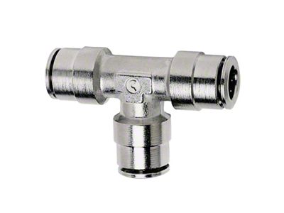 Firestone Union Tee 1/4in. Nickel Push-Lock Air Fitting - Single - 3461