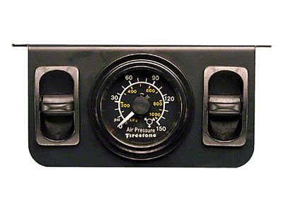 Firestone Electric Dual Pressure Gauge Dual - Black Plastic WR17602577 - 2577