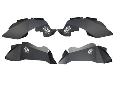 Fishbone Offroad 07-18 Jeep Wrangler JK Logo Aluminum Inner Fenders - FB33073