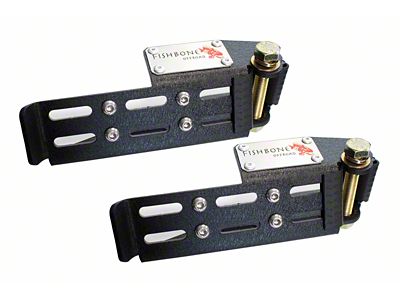Fishbone Offroad 2007+ Jeep Wrangler/Gladiator Steel - Black Foot Peg - FB21268
