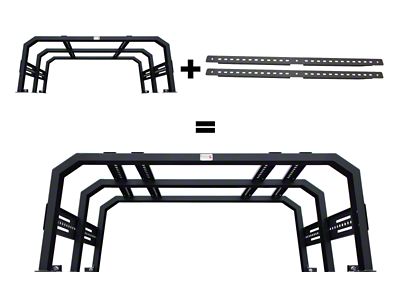 Fishbone Offroad 61In Tackle Racks Top Rails - FB21269