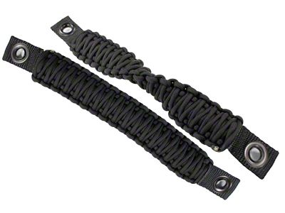 Fishbone Offroad 97-06 Jeep Wrangler Paracord Door Handles - Black - FB55285