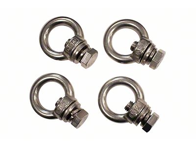 Fishbone Offroad Jeep Storage/Bed Rack Tie Down Kit Stainless Steel - FB21260