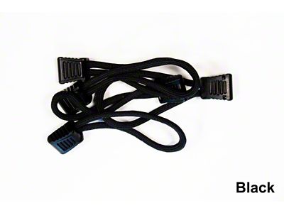 Fishbone Offroad Paracord Zipper Pulls 5 Pcs - Black - FB51279-B