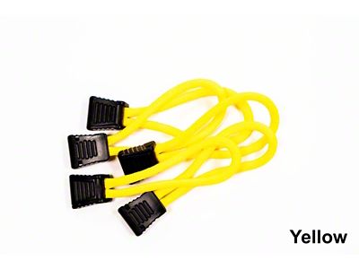 Fishbone Offroad Paracord Zipper Pulls 5 Pcs Yellow - FB51279-Y