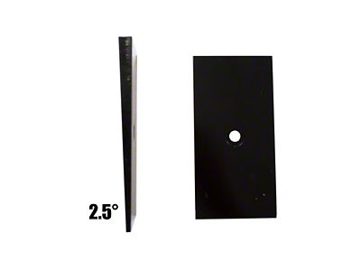 Fishbone Offroad Universal 2.5in Leaf Spring Shim - Black - FB27369