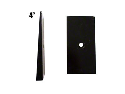 Fishbone Offroad 2.50-Inch Leaf Spring Shim; 4.00-Degree (Universal; Some Adaptation May Be Required)