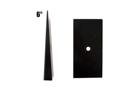 Fishbone Offroad Universal 6in Leaf Spring Shim - Black - FB27371