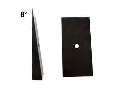 Fishbone Offroad Universal 8in Leaf Spring Shim - Black - FB27372