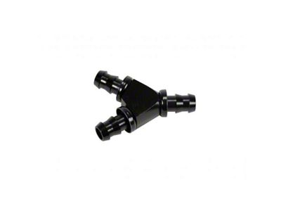 Fleece Performance 1/2in Black Anodized Aluminum Y Barbed Fitting For - FPE-FIT-Y08-BLK