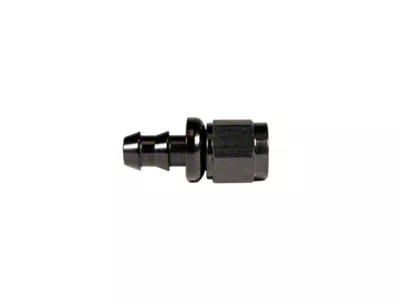 Fleece Performance Universal -6AN Straight to Hose Barb - Black - FPE-PL-00-06