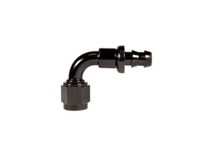 Fleece Performance Universal -8AN 90Deg to Hose Barb - Black - PL-90-08