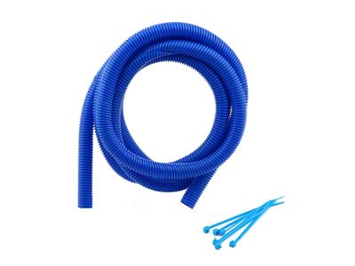 Mr. Gasket Flex Wire Cover And Tie Kit; 1/2 in. x 6 ft.; Blue; - 4512
