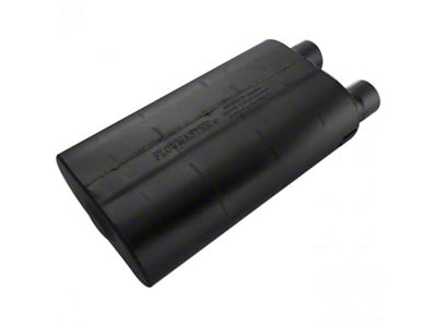 Flowmaster 80 Series Offset/Offset Same-Side-Out Oval Muffler; 2.50 Inlet/2.50 Outlet (Universal; Some Adaptation May Be Required)