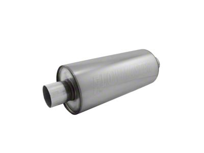 Flowmaster DBX Center/Center Round Muffler; 2-Inch Inlet/2-Inch Outlet (Universal; Some Adaptation May Be Required)