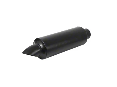 Flowmaster Pro Series 16-Inch Center/Center Round Muffler with Turn Down; 3.50-Inch Inlet/3.50-Inch Outlet (Universal; Some Adaptation May Be Required)