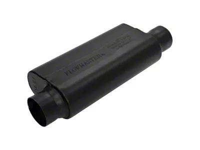 Flowmaster Resonator Muffler Offset/Offset; 2.50-Inch Inlet/2.50-Inch Outlet; 409 Stainless (Universal; Some Adaptation May Be Required)