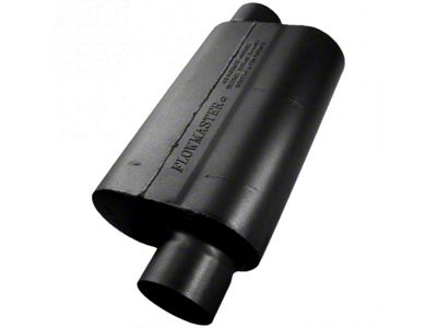 Flowmaster Resonator Muffler Offset/Offset; 3-Inch Inlet/3-Inch Outlet; Aluminized (Universal; Some Adaptation May Be Required)