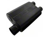 Flowmaster Super 44 Series Offset/Dual Out Oval Muffler; 3-Inch Inlet/2.50-Inch Outlet (Universal; Some Adaptation May Be Required)