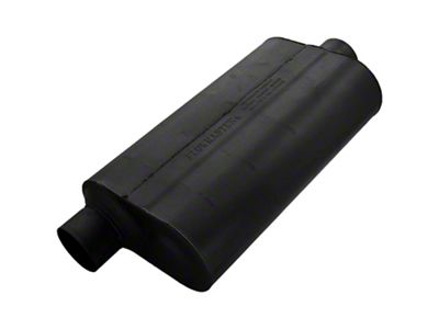 Flowmaster Super 50 Series Offset/Center Oval Muffler; 3-Inch Inlet/3-Inch Outlet (Universal; Some Adaptation May Be Required)
