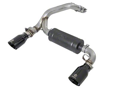 AFE Takeda 3in 304 SS Axle-Back Exhaust System w/ Black for Ford Focus - 49-33104-B