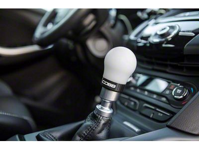 Cobb 13-14 Focus ST/14-15 Fiesta ST White Shift Knob - 291350-W-BK