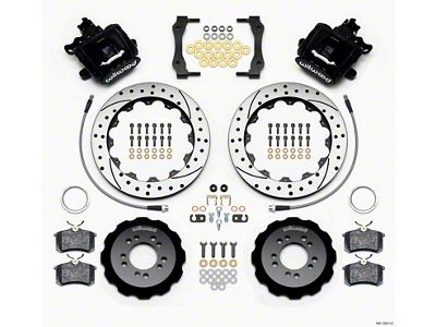 Wilwood Combination Parking Brake Rear Kit 12.88in Drilled 2013-Up Ford Focus - 140-13031-D