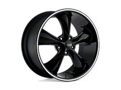 Foose Legend Gloss Black Milled Wheel; 17x7; 1mm Offset