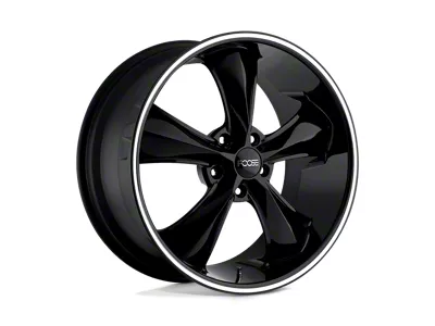 Foose Legend Gloss Black Milled Wheel; 18x8; 1mm Offset