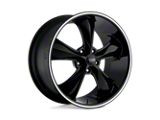 Foose Legend Gloss Black Milled Wheel; 18x8; 1mm Offset