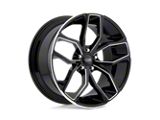 Foose Outcast Gloss Black Milled Wheel; 20x10; 40mm Offset; 5x120mm Bolt Pattern; 72.56mm Hub Bore