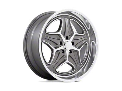 Foose Merlot Anthracite Machined Wheel; 22x9; 15mm Offset